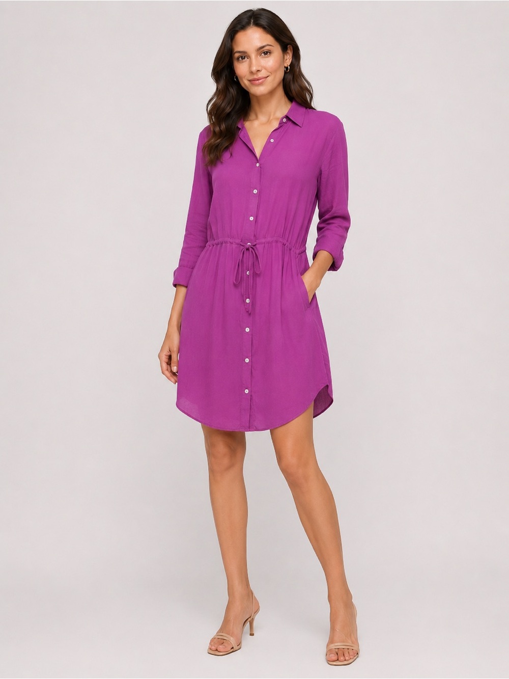 Naked Zebra Shirt Dress